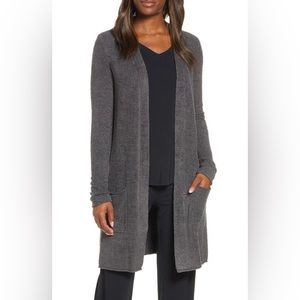 BAREFOOT DREAMS COZYCHIC LITE® LONG CARDIGAN IN CARBON